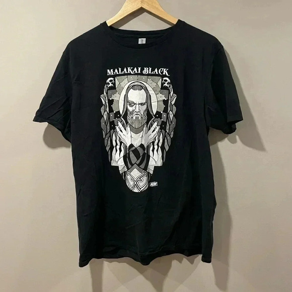 All Elite Wrestling (AEW) Malakai Black Lucha Libre All Elite Exclusive T Shirt - Picture 1 of 6